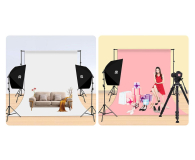 Puluz Zestaw studyjny (softbox, statyw, żarówki LED 4 szt.) - 1508900 - zdjęcie 3